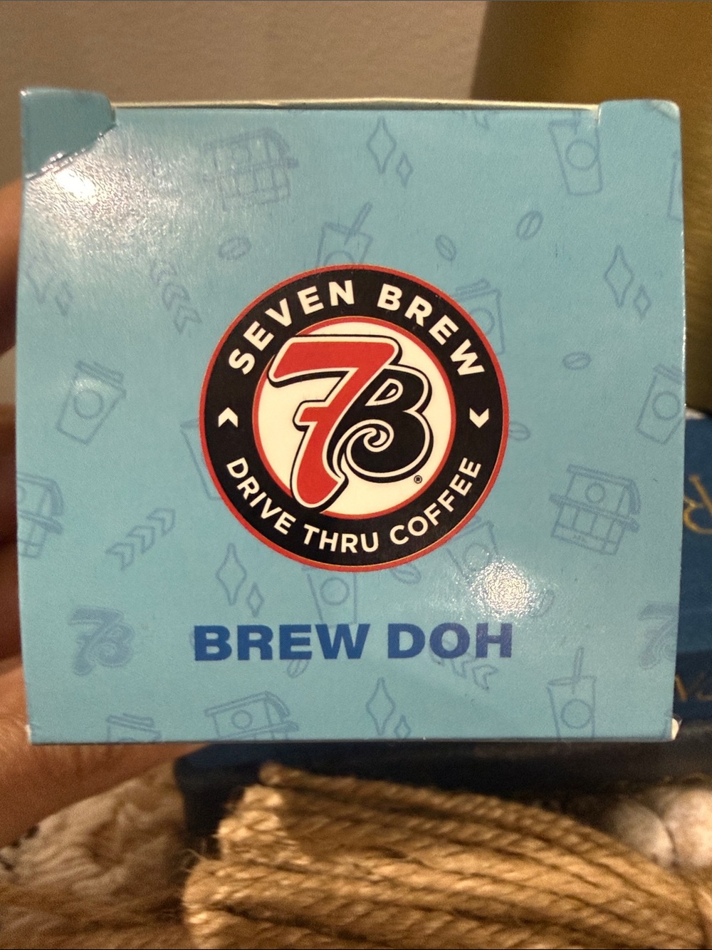 7 Brew Doh Blue Rise & Grind Blue speckled NeeDoh